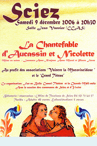 Affiche La chantefable d'Aucassin et Nicolette